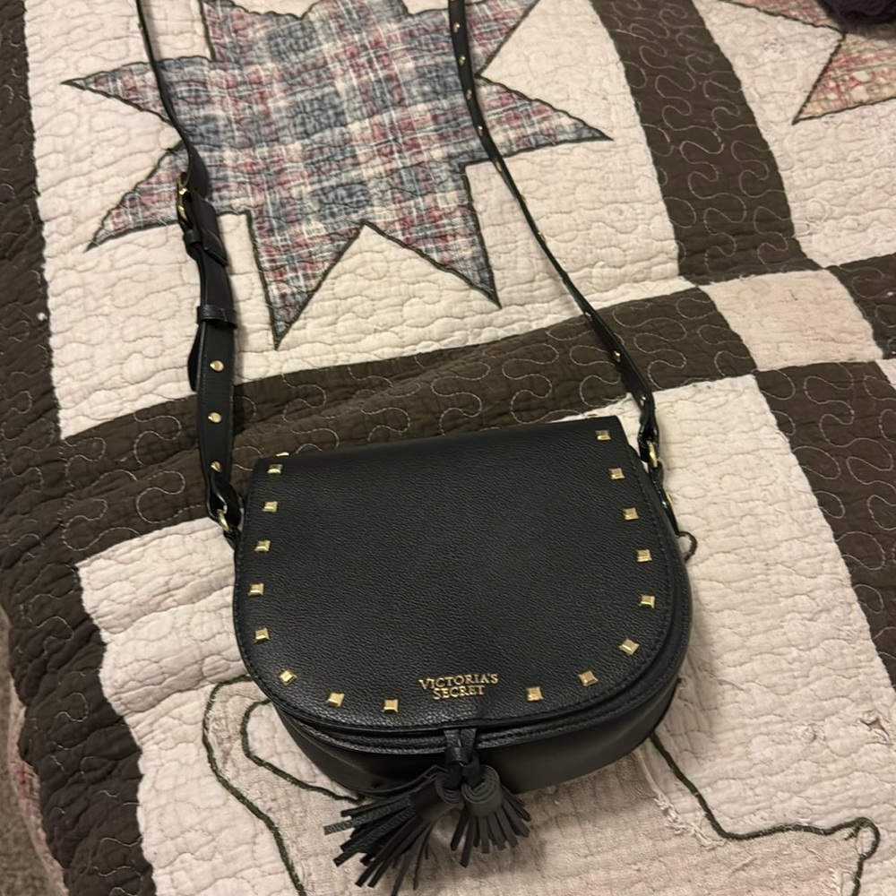 Black cross body Victoria secret bag
